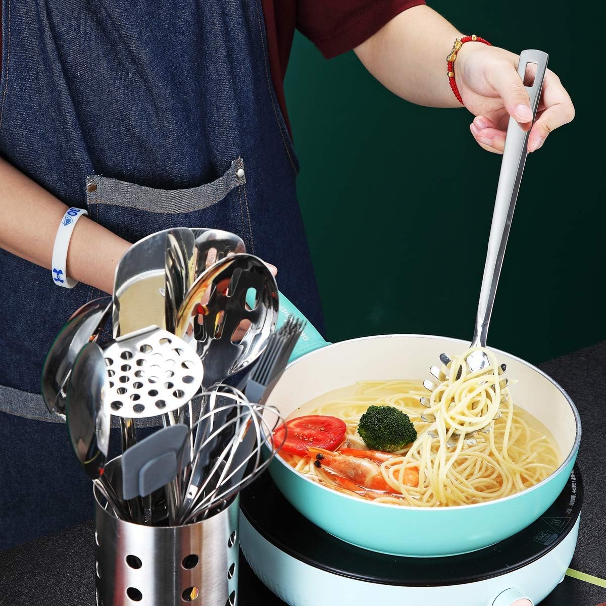 Whisk, Whisks For Cooking, Stainless Steel Balloon Whisk, Sturdy Kitchen Wire Whisk Set for Cooking, Baking, Blending, Whisking, Beating, Stirring, Dishwasher Safe, Easy to Clean