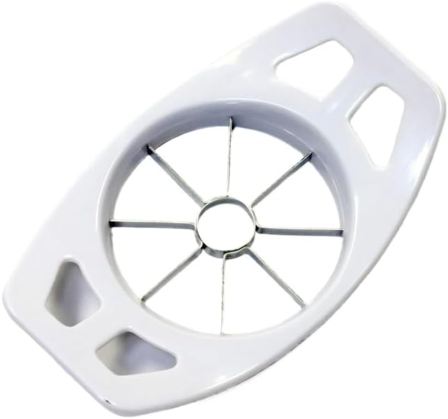 Apple Slicer and Corer – Stainless Steel 8-Slice Apple Cutter with Wide Comfort Grip Handles – Quick & Even Apple Slices – Dishwasher Safe