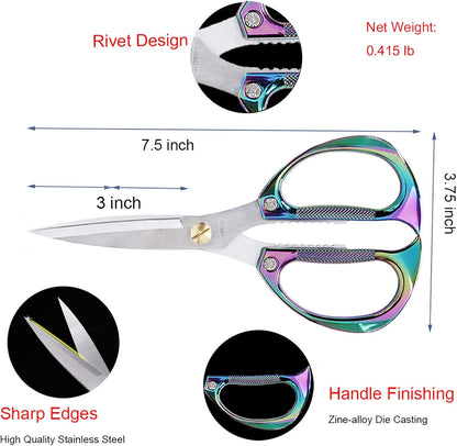 Kitchen Scissors,All Purpose Heavy Duty Kitchen Shears 7.5 Inch