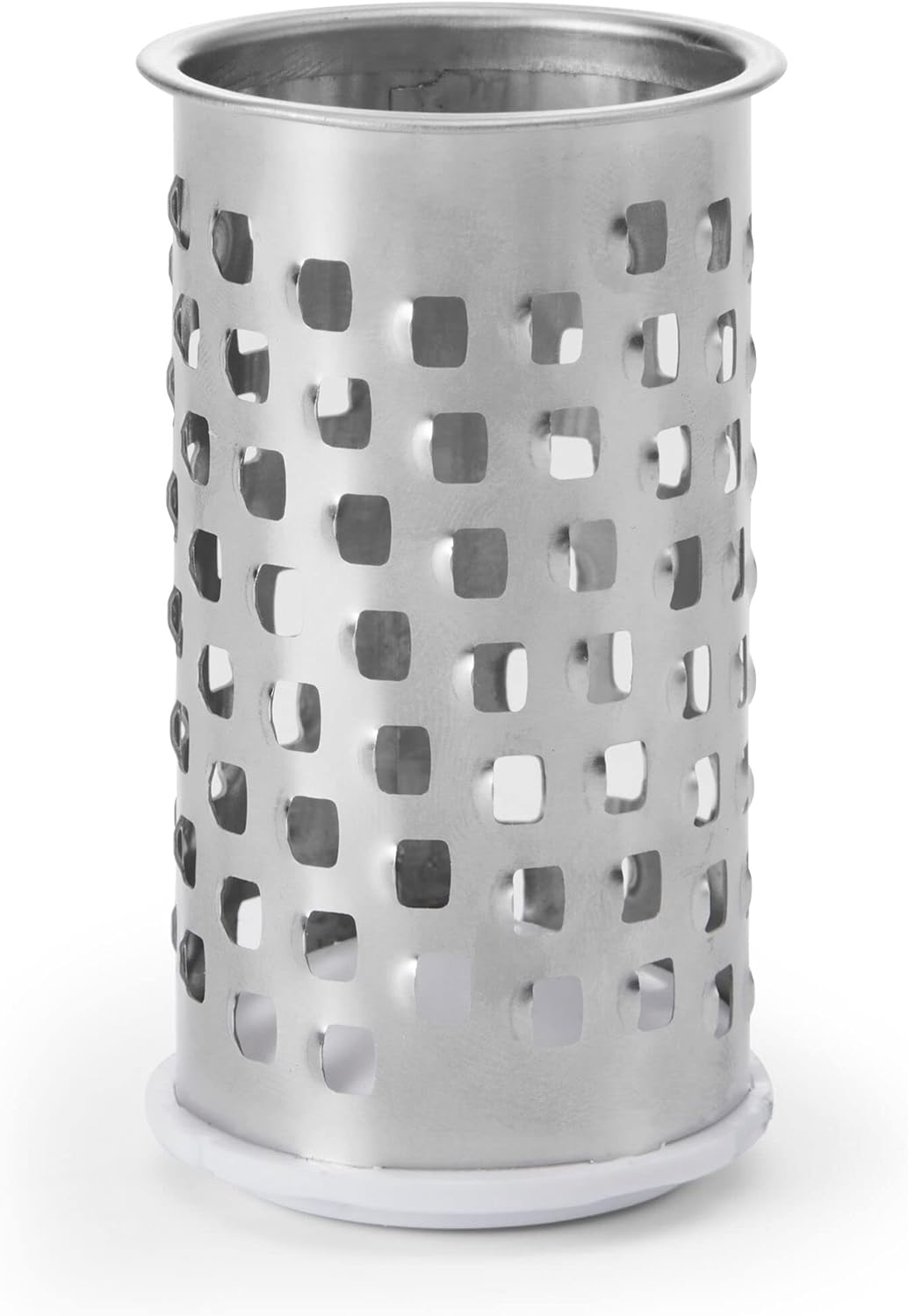 Pro Rotary Cheese Grater, Hand Crank Parmesan Grater with Stainless Steel Drum, Ergonomic Handle, Dishwasher Safe, White