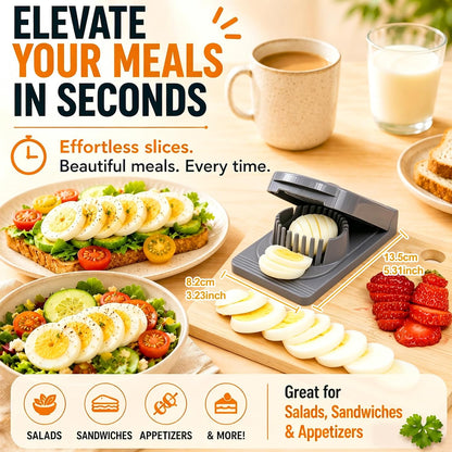 FANTEXY Egg Slicer for Hard Boiled Eggs with Stainless Steel Wires
