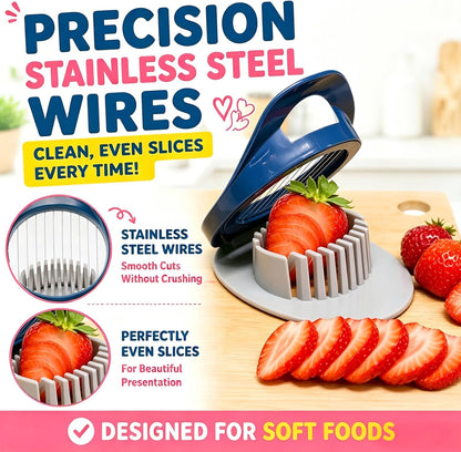 FANTEXY Egg Slicer for Hard Boiled Eggs with Stainless Steel Wires