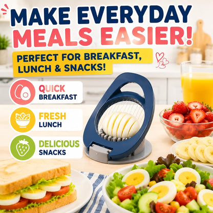 FANTEXY Egg Slicer for Hard Boiled Eggs with Stainless Steel Wires
