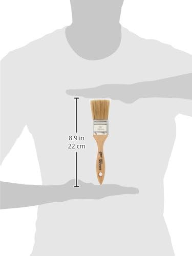 Pastry Brush, 1.5-Inch Wide Head with Natural White Boar Bristles, Stainless Steel Ferrule & Wood Handle