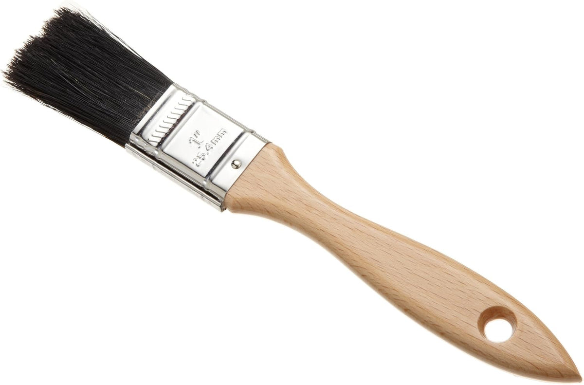 Pastry Brush, 1.5-Inch Wide Head with Natural White Boar Bristles, Stainless Steel Ferrule & Wood Handle