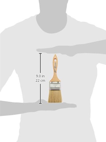 Pastry Brush, 1.5-Inch Wide Head with Natural White Boar Bristles, Stainless Steel Ferrule & Wood Handle