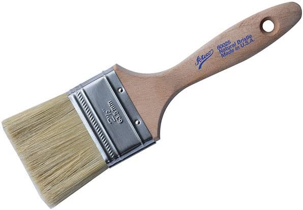 Pastry Brush, 1.5-Inch Wide Head with Natural White Boar Bristles, Stainless Steel Ferrule & Wood Handle
