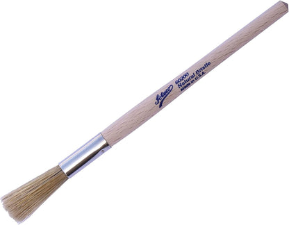 Pastry Brush, 1.5-Inch Wide Head with Natural White Boar Bristles, Stainless Steel Ferrule & Wood Handle