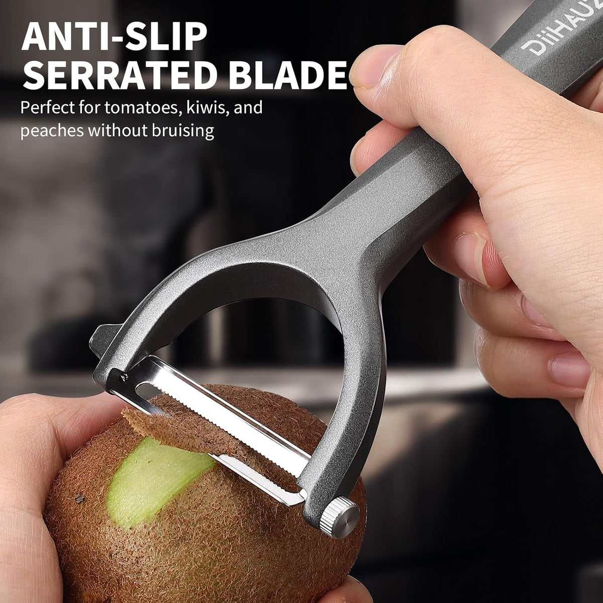 Potato Peeler, Blade Replaceable Aluminum Alloy Vegetable Peeler