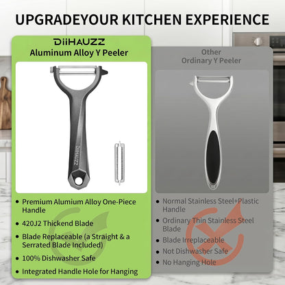 Potato Peeler, Blade Replaceable Aluminum Alloy Vegetable Peeler