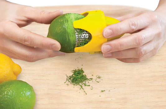 Citrus Zester & Reamer | Orange Lemon & Lime Zester | BPA Free Kitchen | Functional Kitchen, Zesting Tool | Plastic & Stainless Steel