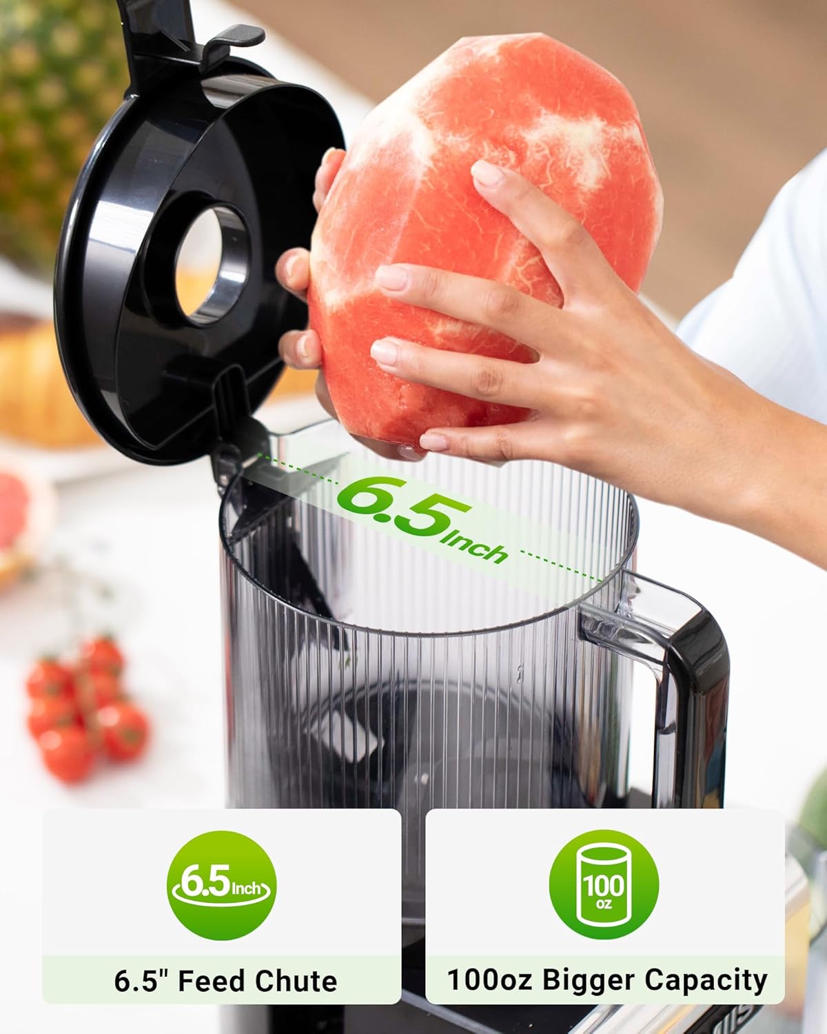 TUUMIIST 3-in-1 Juicer Machines, Makes Juice & Sorbet & Nut Milk