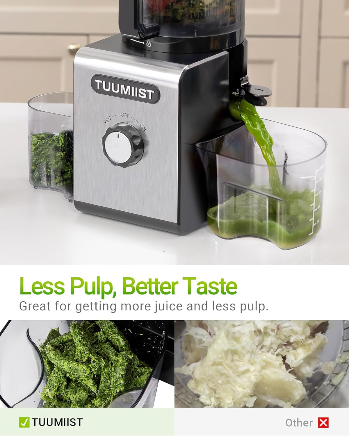 TUUMIIST 3-in-1 Juicer Machines, Makes Juice & Sorbet & Nut Milk