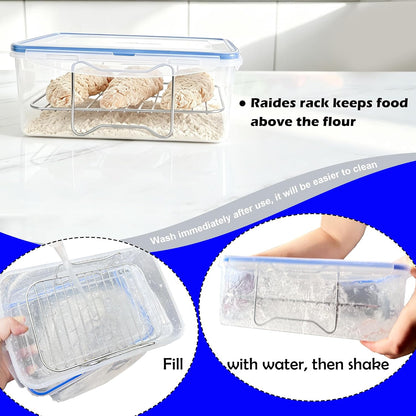 Batter Bowl with Lid, Breading Container, Just Flip
