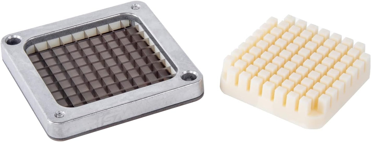 1/2" 1/4" 3/8" Multi-model universal Stainless Steel Replacement Chopper Blade & Pusher Block Set For Commercial Vegetable Cutter Dicer Strip Interchangeable Blade (3/8 inch)