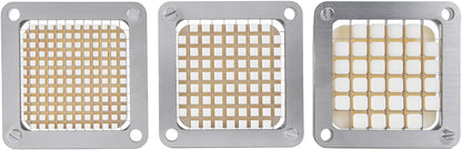 1/2" 1/4" 3/8" Multi-model universal Stainless Steel Replacement Chopper Blade & Pusher Block Set For Commercial Vegetable Cutter Dicer Strip Interchangeable Blade (3/8 inch)