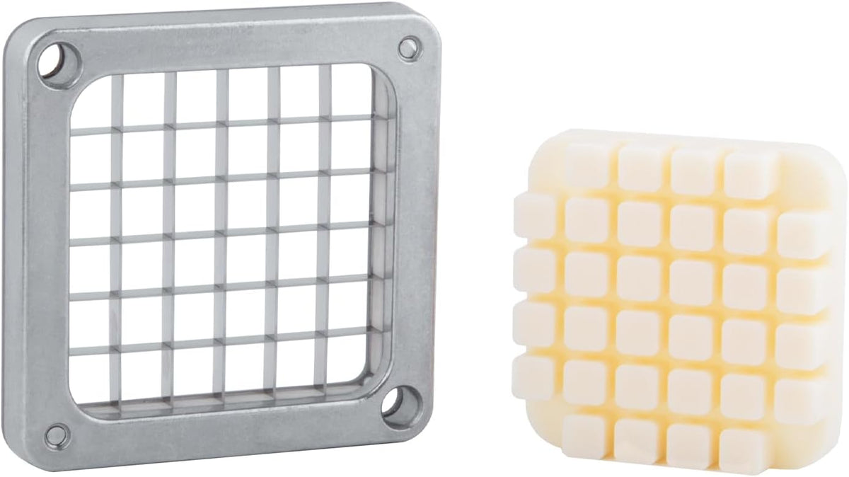 1/2" 1/4" 3/8" Multi-model universal Stainless Steel Replacement Chopper Blade & Pusher Block Set For Commercial Vegetable Cutter Dicer Strip Interchangeable Blade (3/8 inch)
