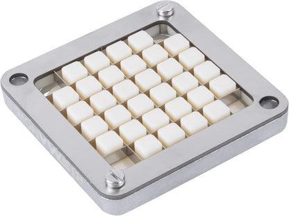 1/2" 1/4" 3/8" Multi-model universal Stainless Steel Replacement Chopper Blade & Pusher Block Set For Commercial Vegetable Cutter Dicer Strip Interchangeable Blade (3/8 inch)