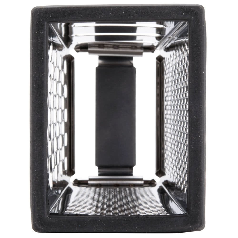 SG205BH, Cash & Carry Back Of The House Box Grater, Large 9" Size, 4-Sided Tapered Design, Anti-Slip Base, Dishwasher Safe, Stainless Steel, Ideal for Shredding Veggies and Grating Cheese