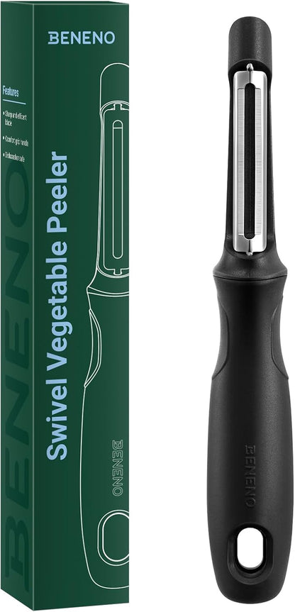 Swivel Vegetable Peeler, Premium Smooth Peeling Potato Peeler, Black