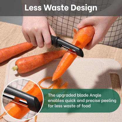 Swivel Vegetable Peeler, Premium Smooth Peeling Potato Peeler, Black