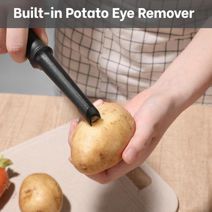 Swivel Vegetable Peeler, Premium Smooth Peeling Potato Peeler, Black