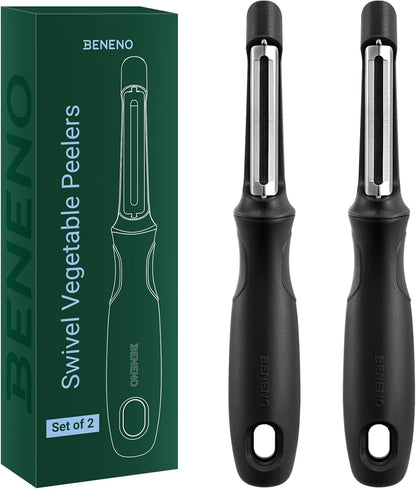 Swivel Vegetable Peeler, Premium Smooth Peeling Potato Peeler, Black