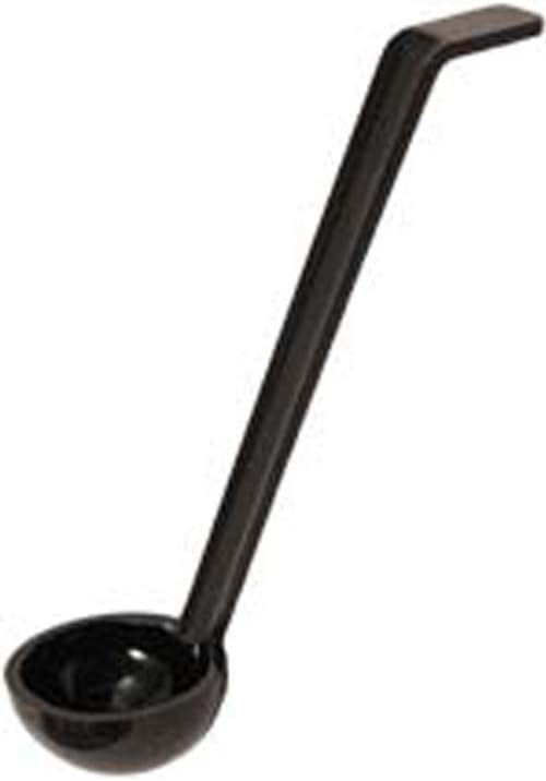 1 Ounce Serving Ladle 1 Hook Handle Portion Ladle - Dishwasher-Safe Reusable Black Plastic Gravy Ladle For Stirring Pouring And Serving