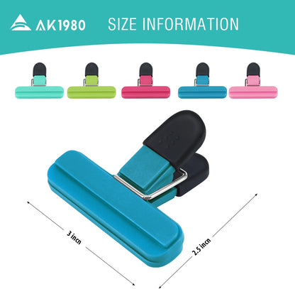 Bag Clips, Kitchen Food Clips for Refrigerator Food Storage Packages, Snack Bags, Photos for Home, Office, School and More
