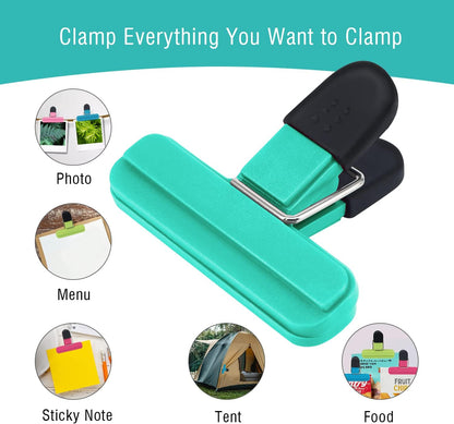 Bag Clips, Kitchen Food Clips for Refrigerator Food Storage Packages, Snack Bags, Photos for Home, Office, School and More