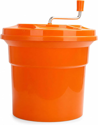 5 Gallon Commercial Salad Spinner, Large Manual Lettuce Dryer