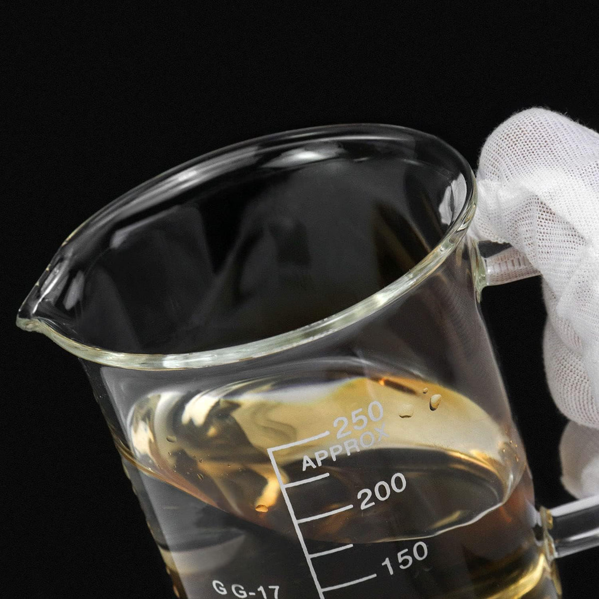 500ml Beaker Mug with Handle, Borosilicate Glass Measuring Cup