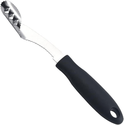 Jalapeno Pepper Corer, Stainless Steel Chili Corer Remover Deseeder kitchen Tool with Serrated Slice and Rubber Handle for Barbecue Cooking Accessories Kitchen Gadgets