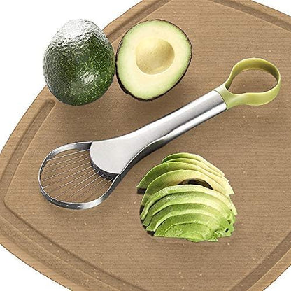 Avocado Cutter 3 in 1 Avocado Slicer Avocado Peeler Fruit Peeler stainless steel tool Kitchen Tool