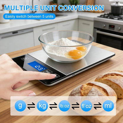 33lb Digital Kitchen Food Scale | Food Scales for Kitchen Weight Grams and Ounces Pounds/Ounces/Grams be Freely Changed for Daily Use Home Baking