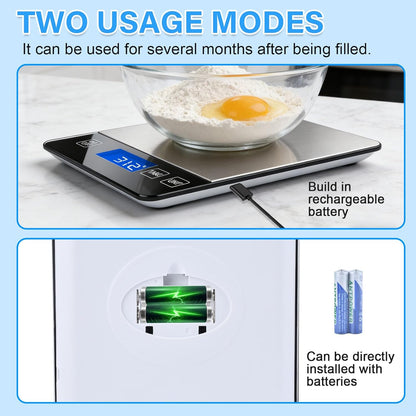 33lb Digital Kitchen Food Scale | Food Scales for Kitchen Weight Grams and Ounces Pounds/Ounces/Grams be Freely Changed for Daily Use Home Baking