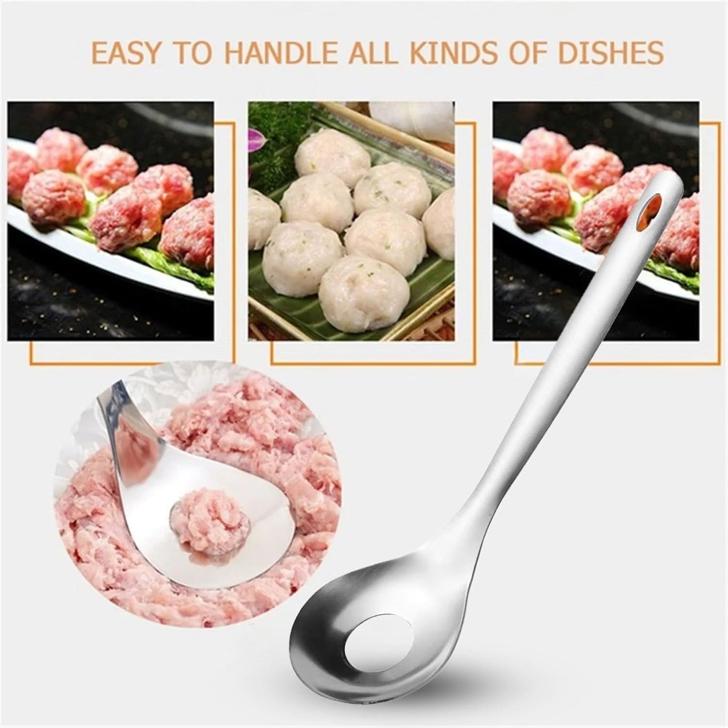 2Pcs Cactus Peeler Spoon, Stainless Steel Rice Meat Dumplings Spoon Squeezing Meatball Artifact Kitchen Tools, Peelers, Graters, Peelers and Slicers for Kitchen Utensils and Gadgets