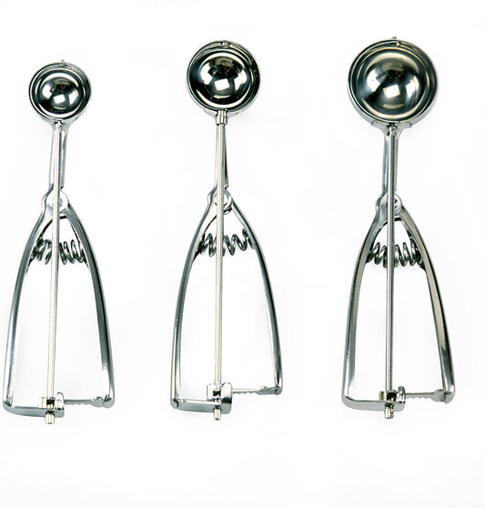 Stainless Steel Cookie Scoops, Set of 3