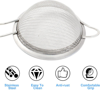 8cm/3.15" Fine Mesh Strainers, Stainless Steel Kitchen Strainers