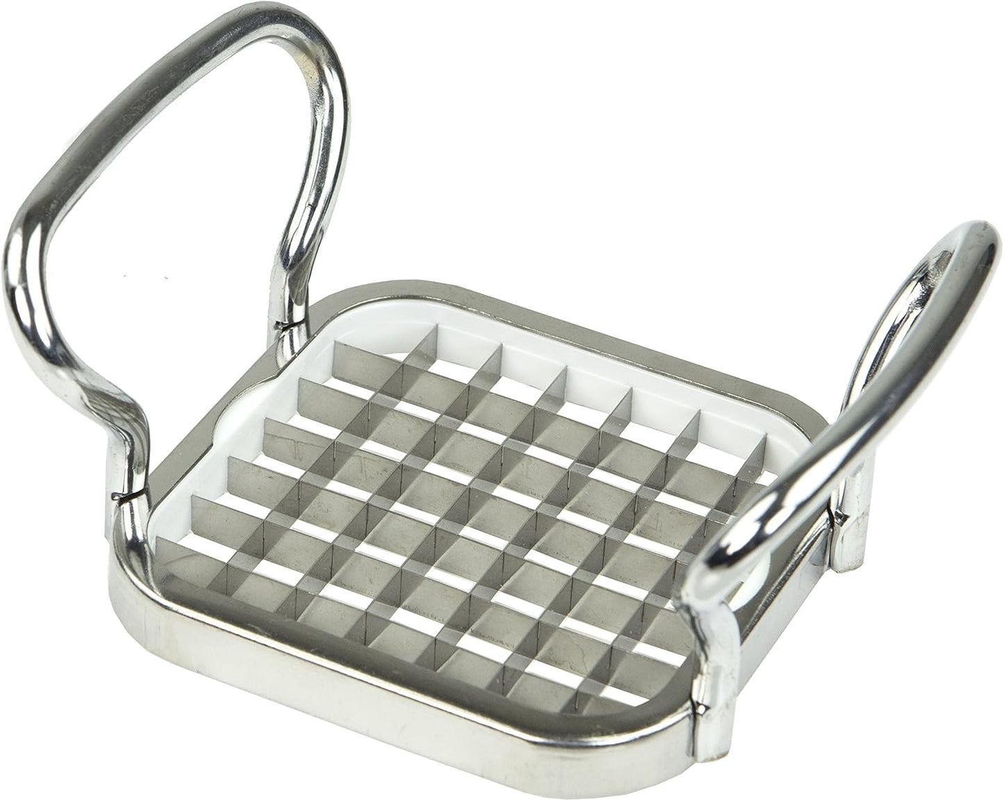 French Fry Cutter , French Fry Cutter Stainless Steel French Fry Slicer | With Easy Grip Handles,Silver