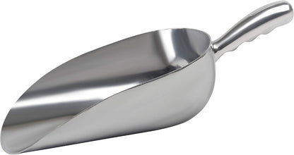 Cast Aluminum Utility Scoop, 5-Ounce - Round Bottom, Small ice scoop For Multi-Purpose Use, With Finger Groove Handle (Hand Wash Only) 5 oz.