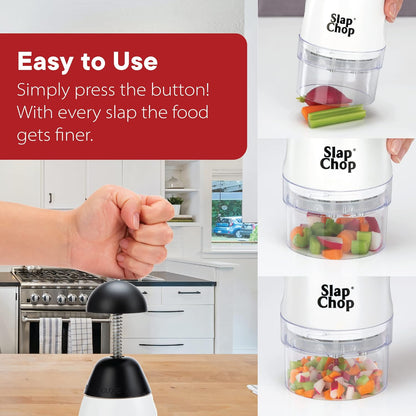 Original Slicer with Stainless Steel Blades & Cheese Graty | Manual Food Chopper & Twist Grater for Cheese, Vegetables, Salad Toppings, & More | Lightweight & Easy to Clean
