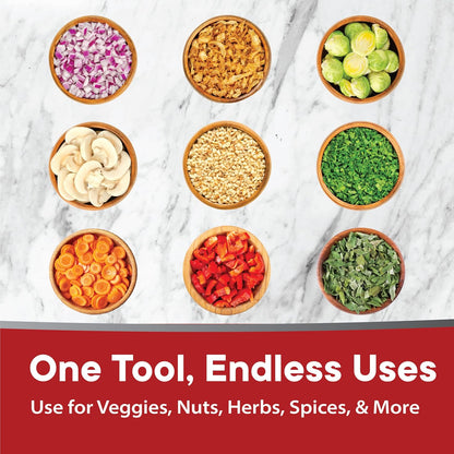 Original Slicer with Stainless Steel Blades & Cheese Graty | Manual Food Chopper & Twist Grater for Cheese, Vegetables, Salad Toppings, & More | Lightweight & Easy to Clean