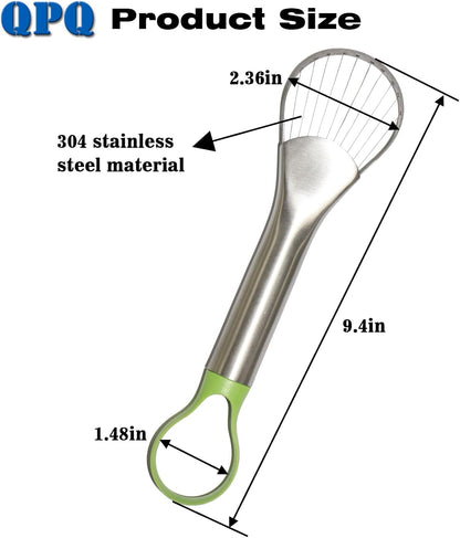 2-in-1 Avocado Slicer & Pitter, Stainless Steel Kitchen Tool