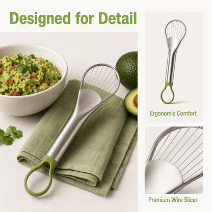 2-in-1 Avocado Slicer & Pitter, Stainless Steel Kitchen Tool