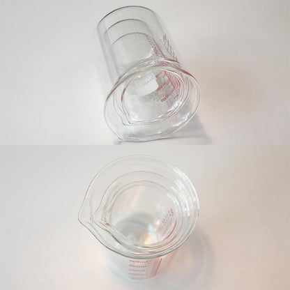 High Borosilicate Glass Measuring Cup-V-Shaped Spout,120ml(4OZ) Glass Measuring Beaker for Kitchen or Restaurant, Easy to Read(Pack of 2)