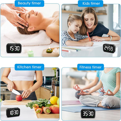 Digital Kitchen Timer, Digital Timer with Large LED Display