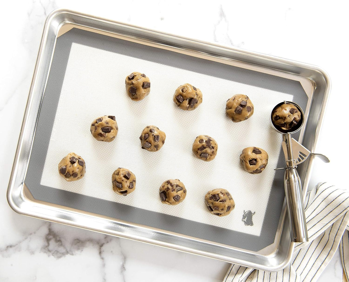 Small Cookie Scoop, 1.5 Tablespoon Capacity, Silver