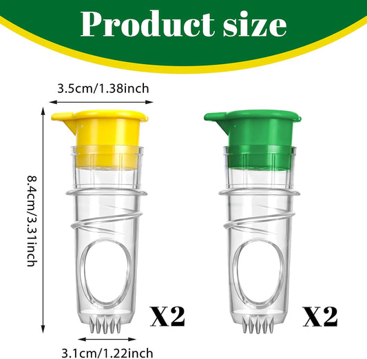 4 Pcs Lemon Squeezer, Manual Lemon Juicer Portable Heavy Duty Plastic Lime Juicer Easy to Clean Lime Squeezer Bar Tool for Cocktails Cooking Drinks