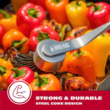 Silicone Basting Brush for Grilling - Premium Acacia Wood Sauce Brush for BBQ & Smoking - Heat Resistant Marinade & Meat Brush - Dishwasher Safe Cooking Brush - Perfect For Fathers Day Gift